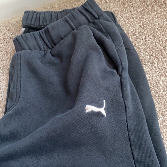 Men’s comfy black Puma drawstring joggers size large - Picture 2 of 4